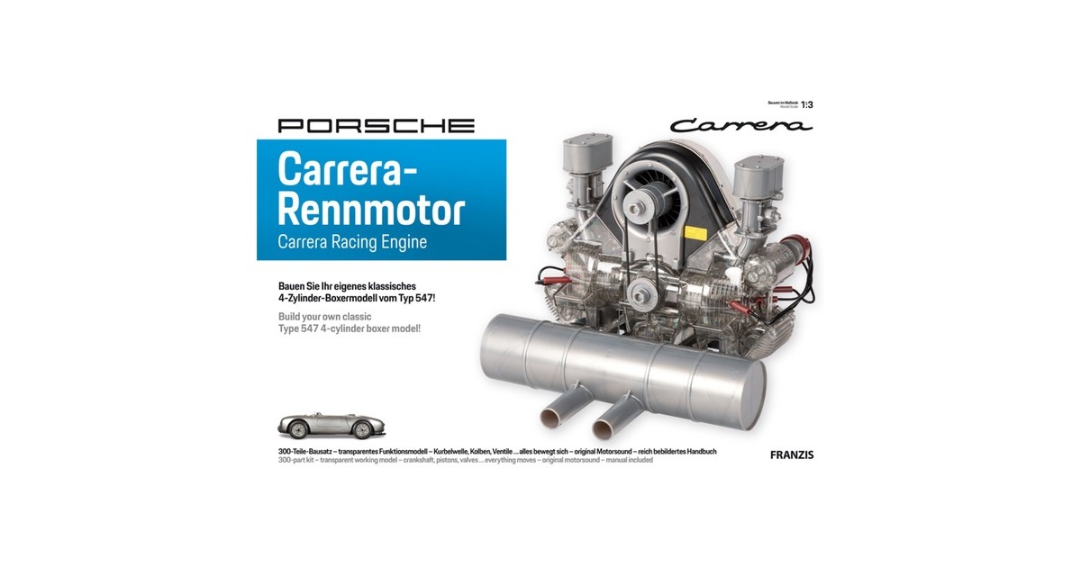 FranzisPorsche Carrera racing motor Modelbouw  (Schaal 1:3)