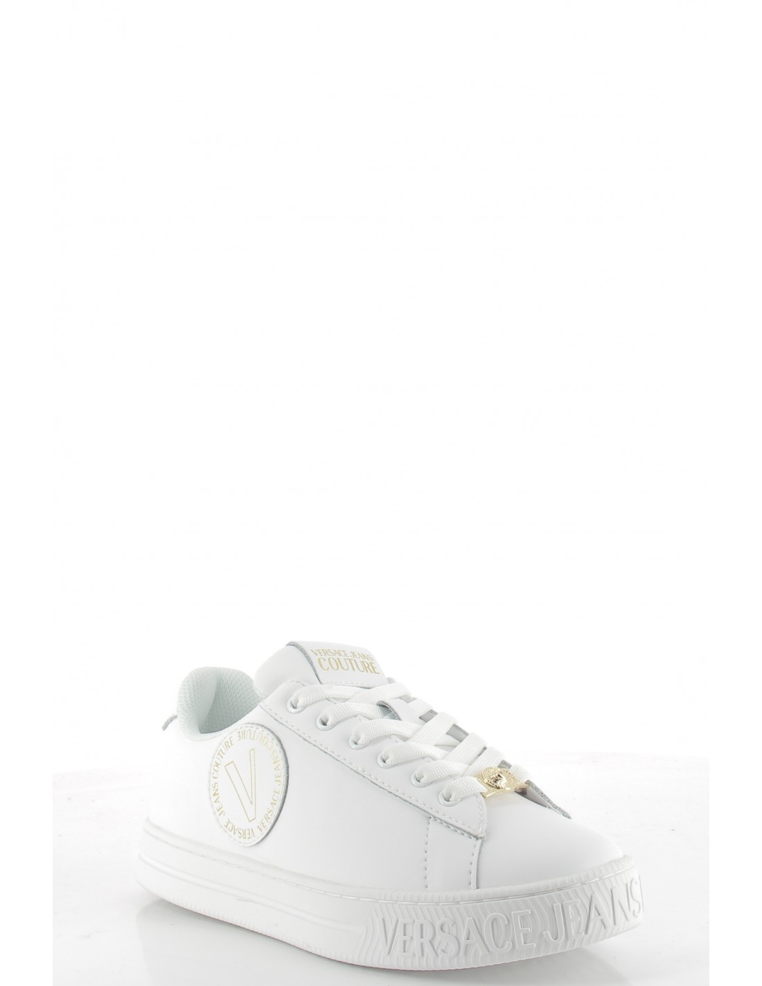 versace Baskets de ville femme court 88 blanc