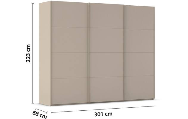 Kledingkast Finca Mat Glas