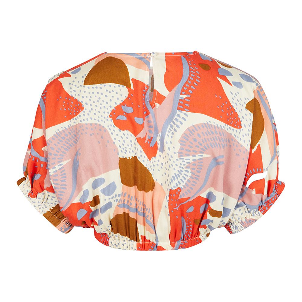 O'Neill TIDDA WOVEN - Crop top Femme patchwork print