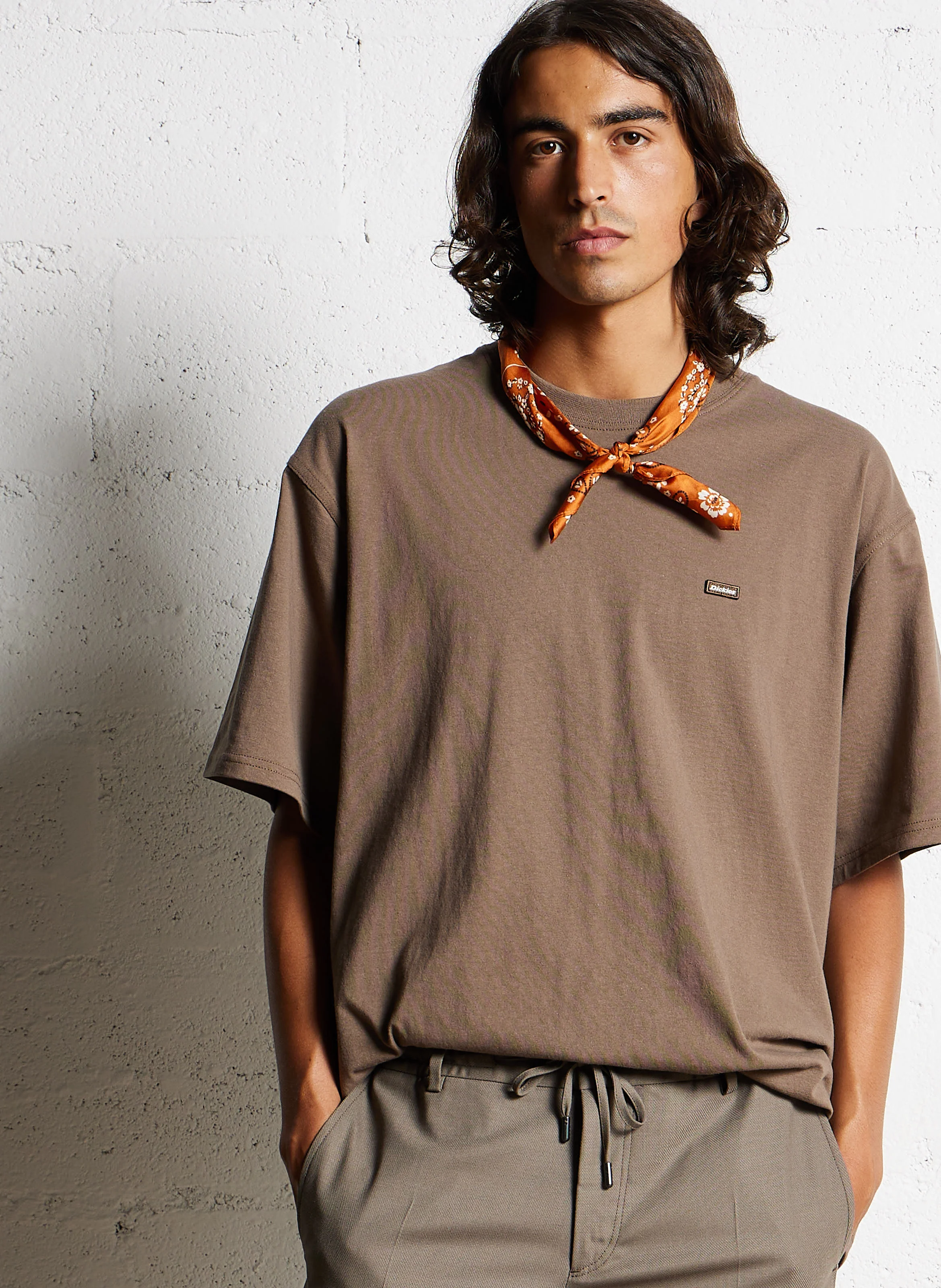 CLANCY - Tee-shirt manches courtes droit en coton | Beige