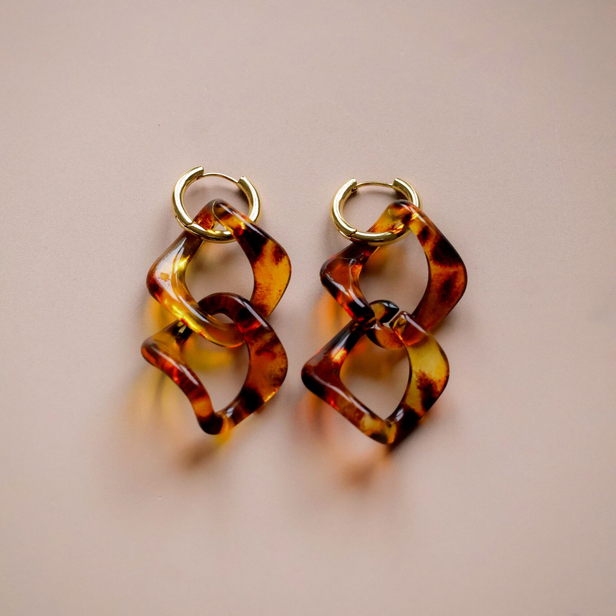 Ohrstecker Creol Amber