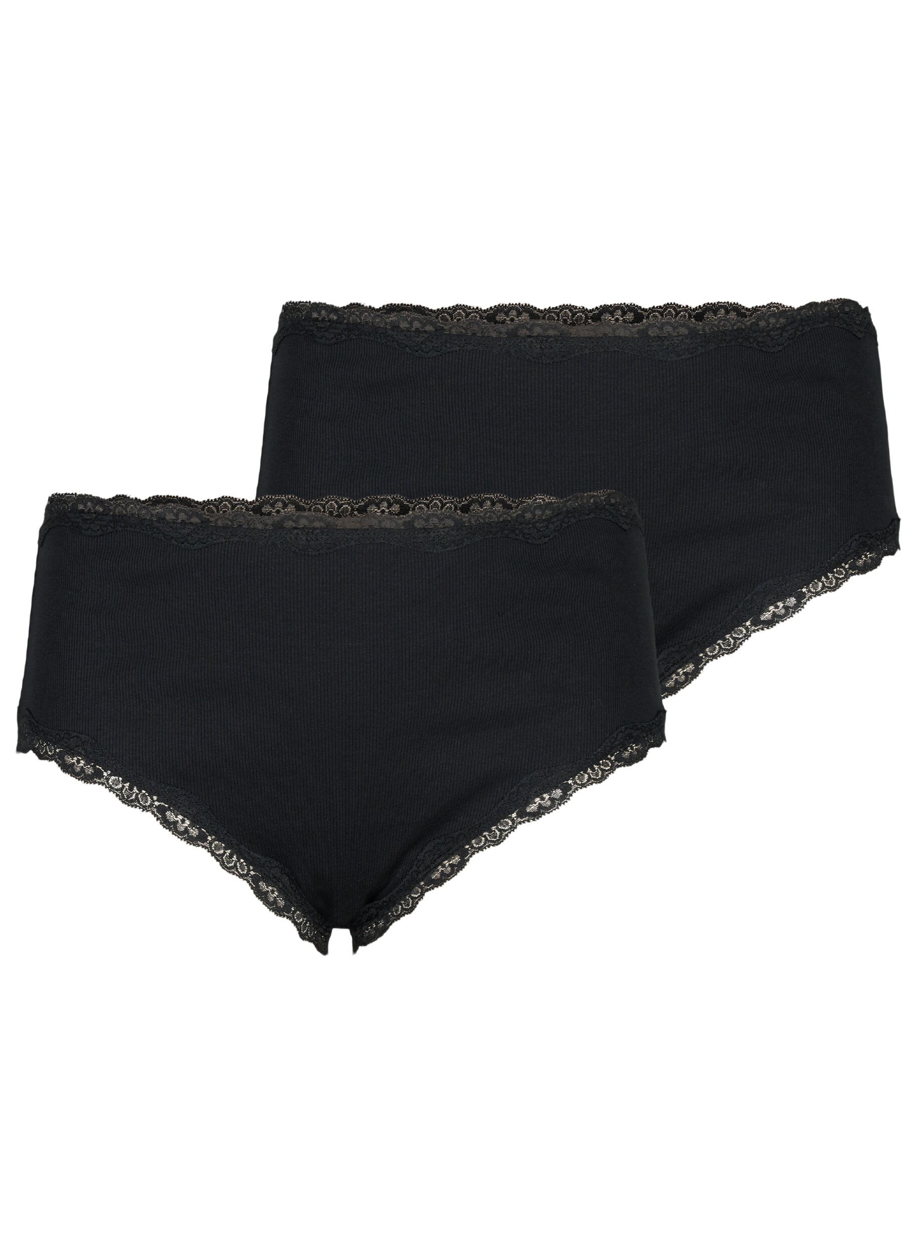 2-pak trusse med blondekant