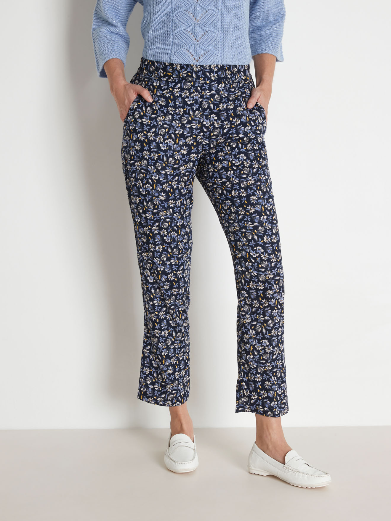 Pantalon fluide élastiqué