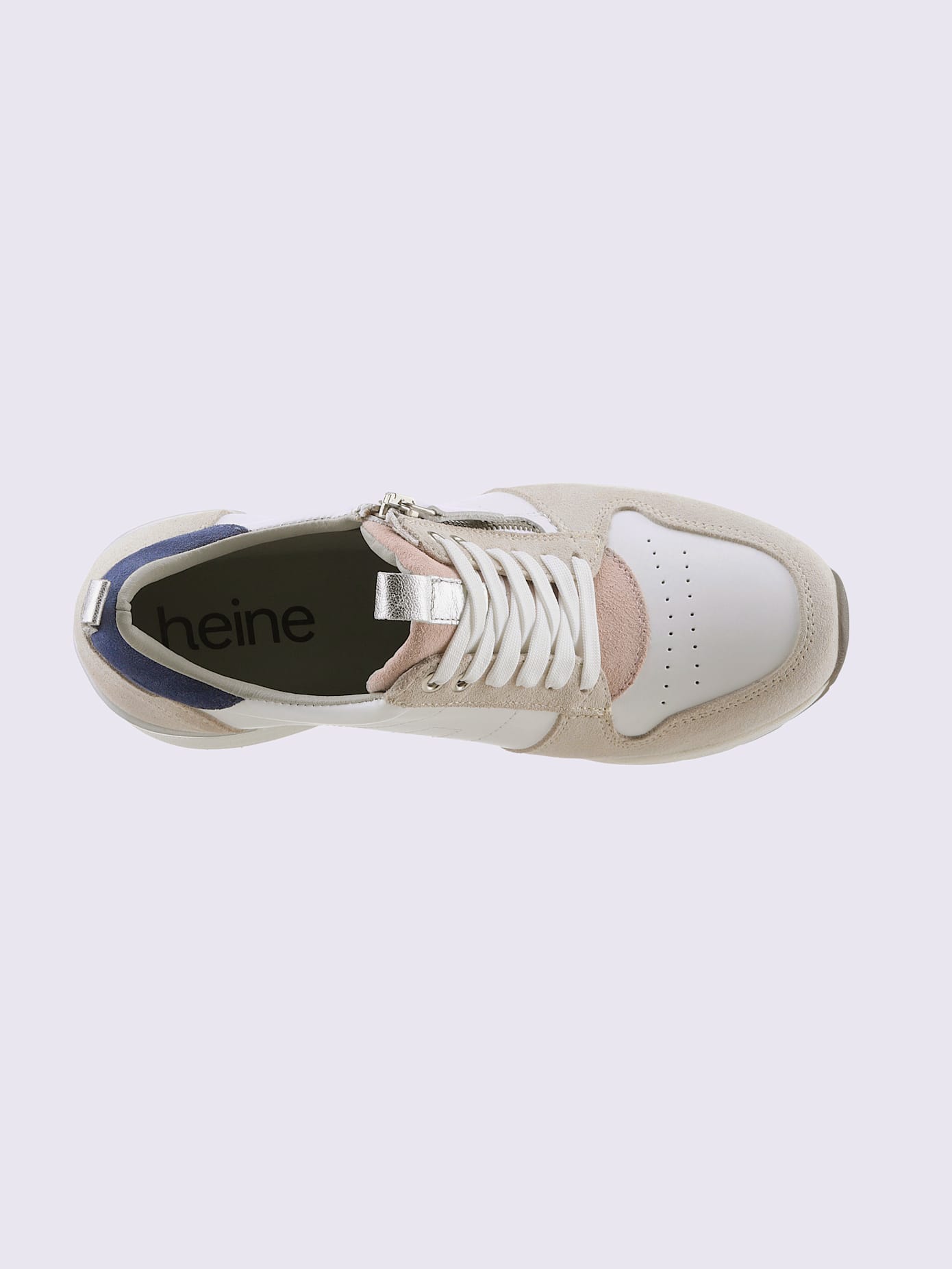 Baskets cuir de bœuf nappa et velours