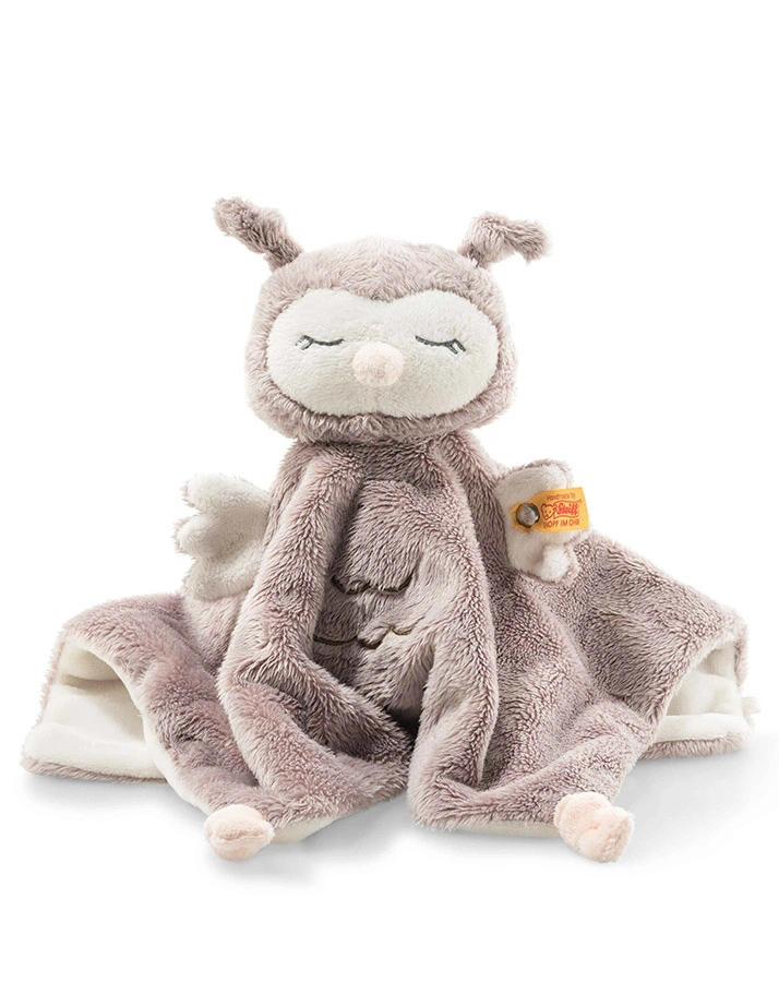 Schmusetuch SOFT CUDDLY FRIENDS OLLIE EULE in rosébraun
