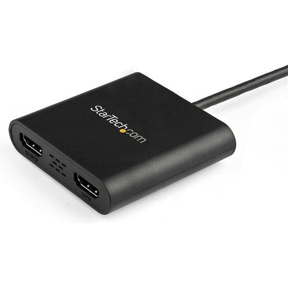 StarTech.com Adaptateur USB 3.0 vers Dual HDMI - 2x1080p / 1x4K 30Hz - Carte Graphique/Vidéo Externe - Adaptateur d'Affichage Double Écran USB Type-A vers HDMI - Uniquement Windows - Noir