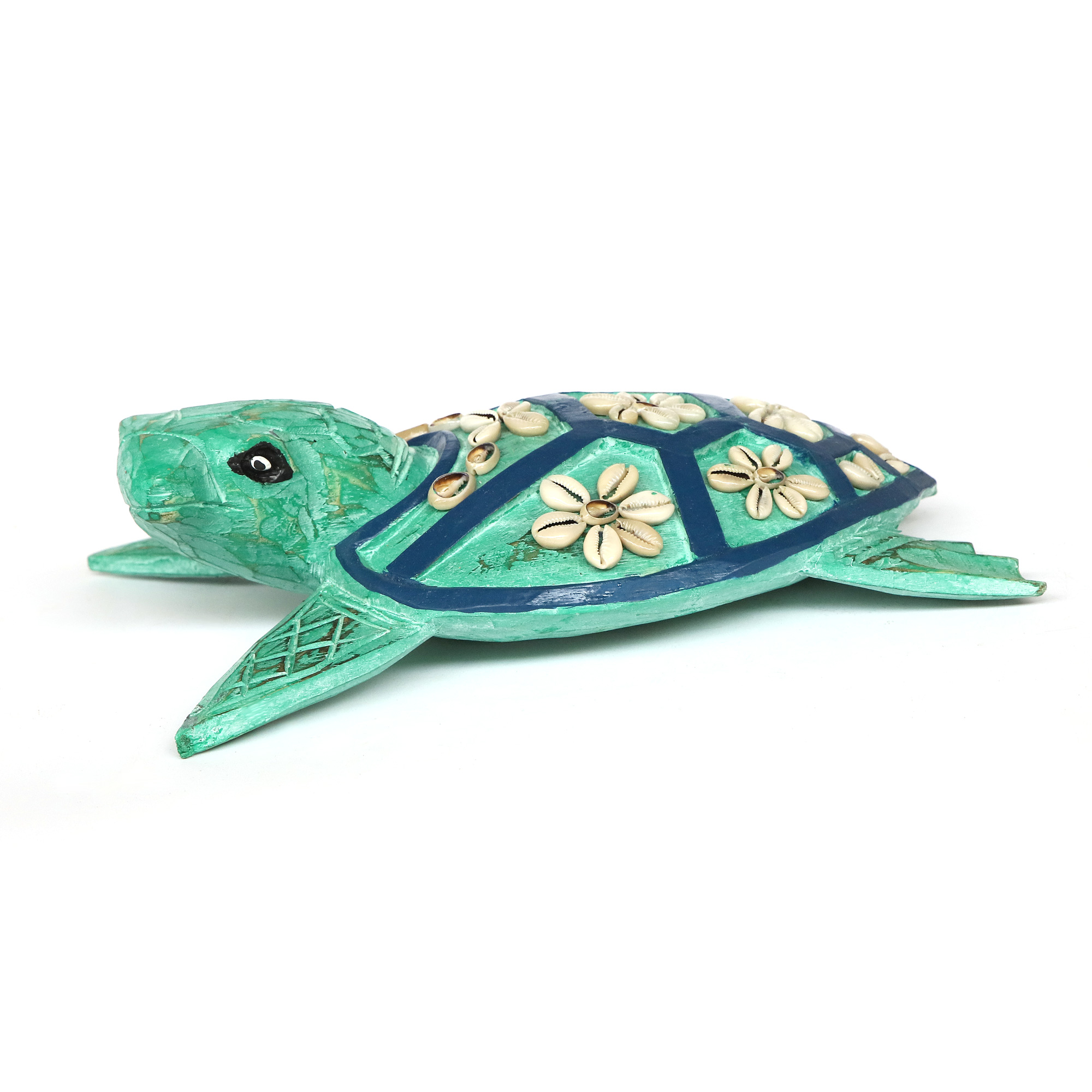 Bali-Schildkröte, türkis, blau, L 30 cm, B 20 cm, H 12 cm von fischer's lagerhaus
