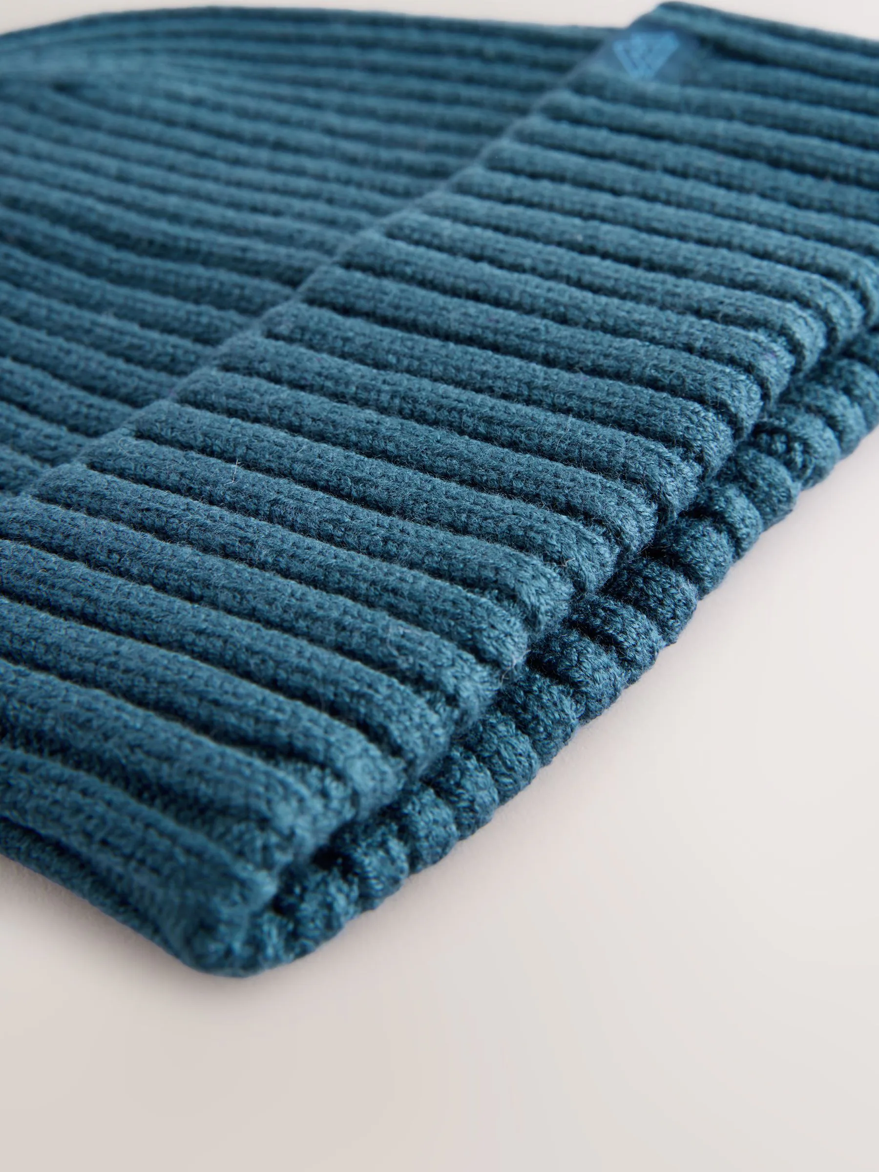 Petroliumblauw - Gebreide beanie-muts (1-16jr)
