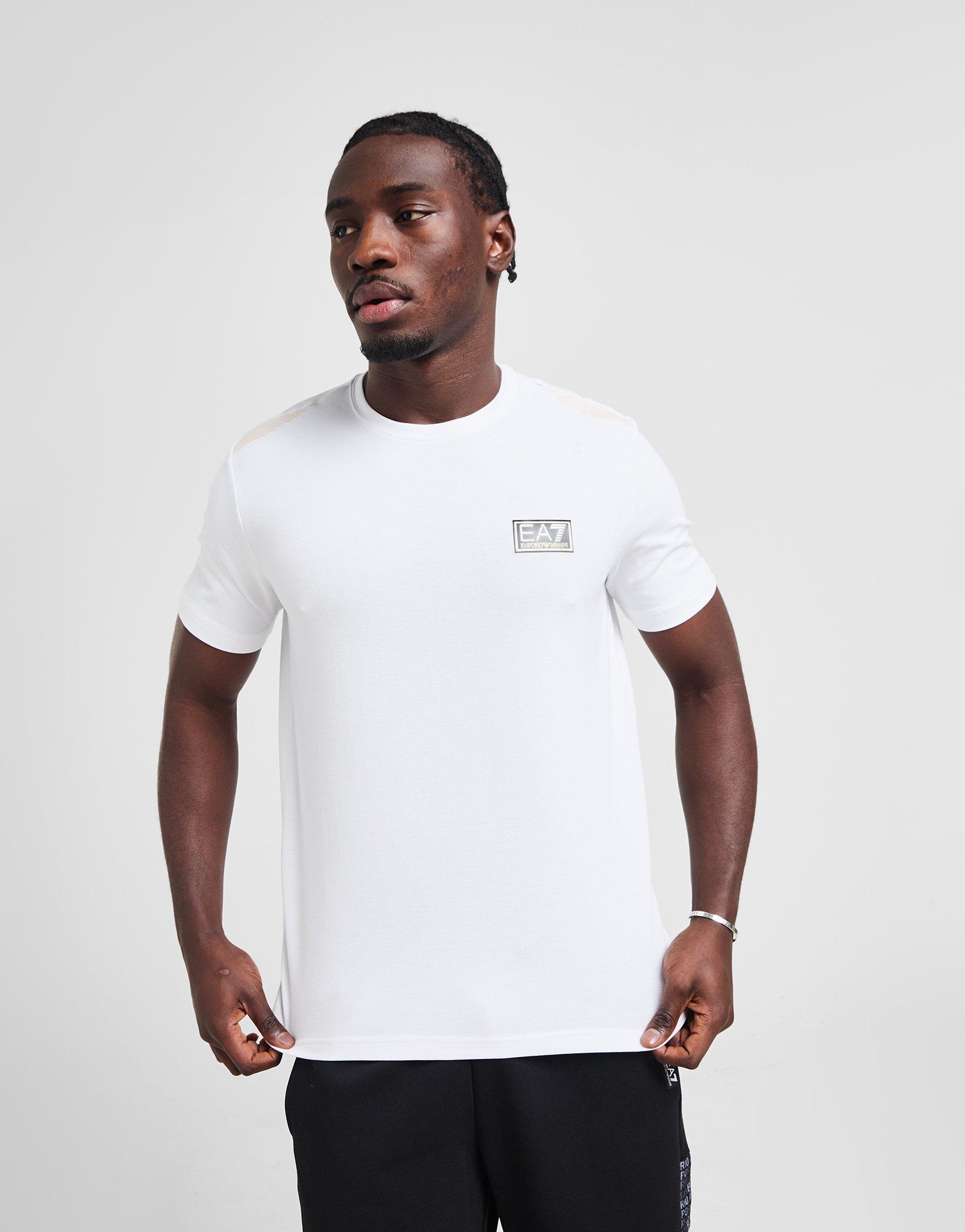 EA7 Emporio Armani T-shirt piqué 7 lignes