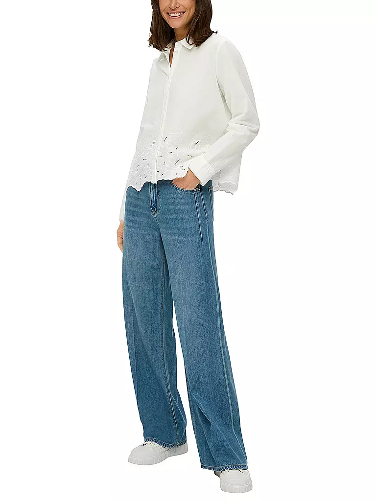 S.OLIVER Bluse weiss