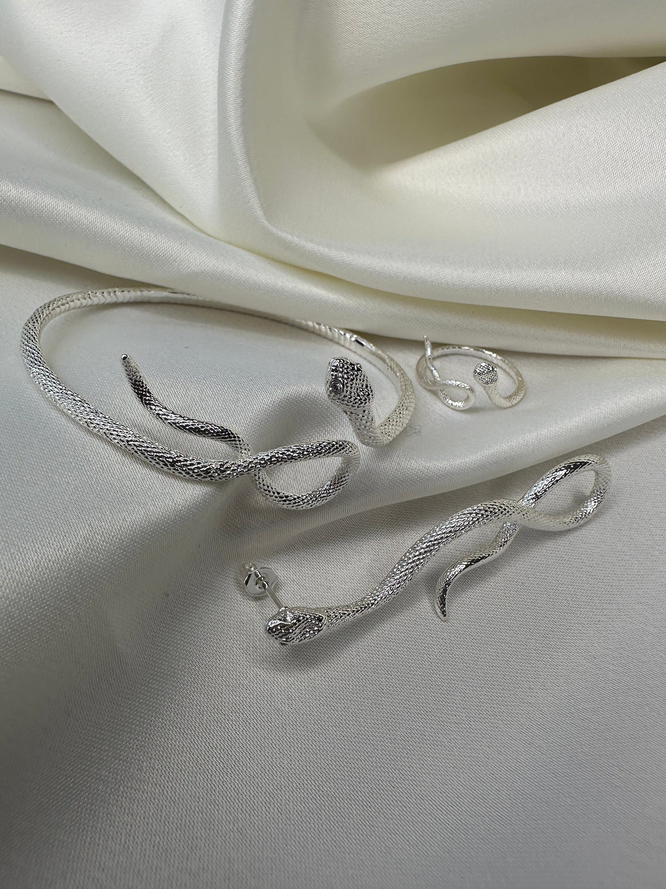 O element Poison Snake Earring solv