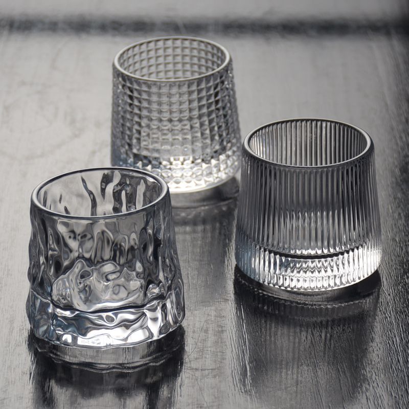 Hashi - reliëf whiskyglas