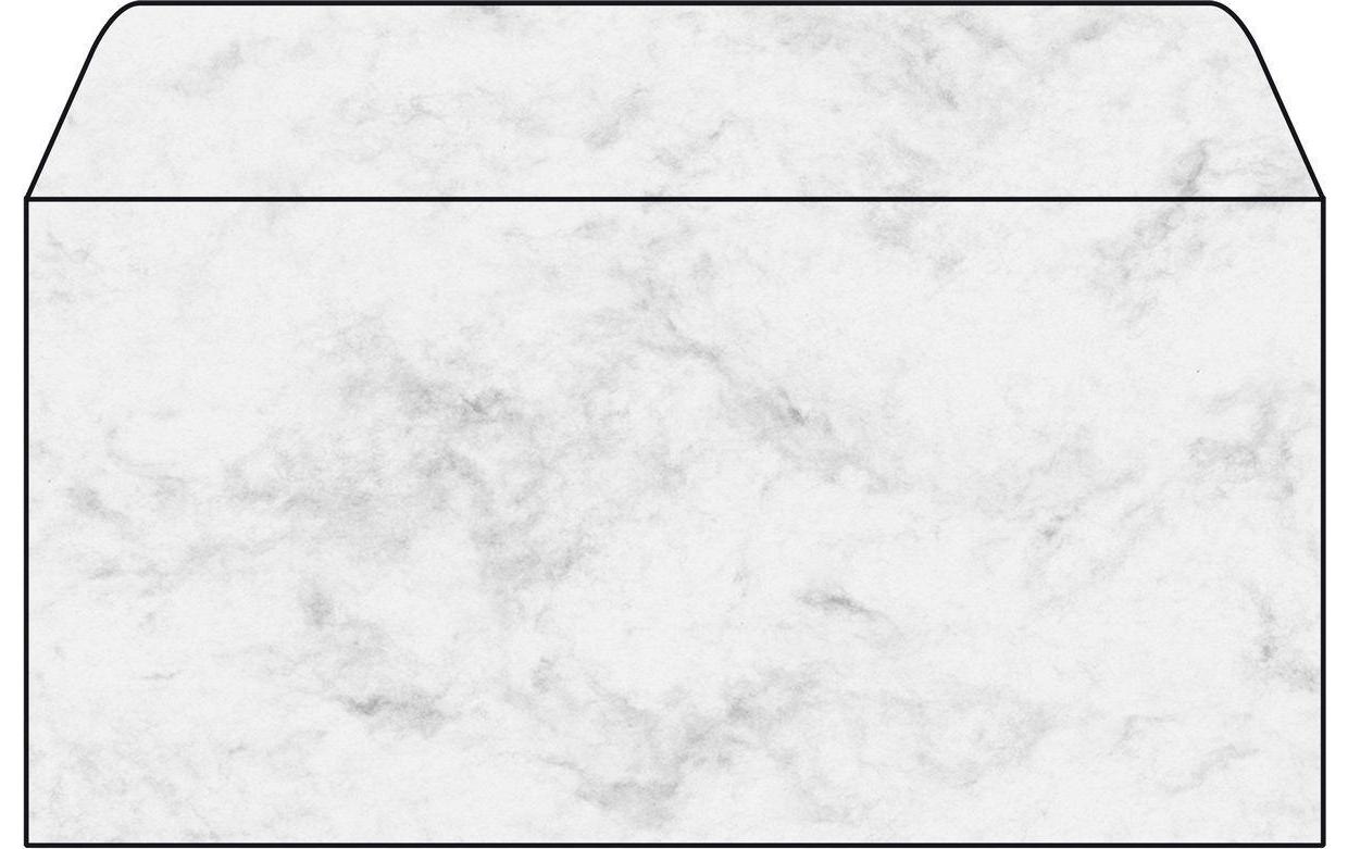 Couvert DP073 Marmor grau, 50 StückUmschläge