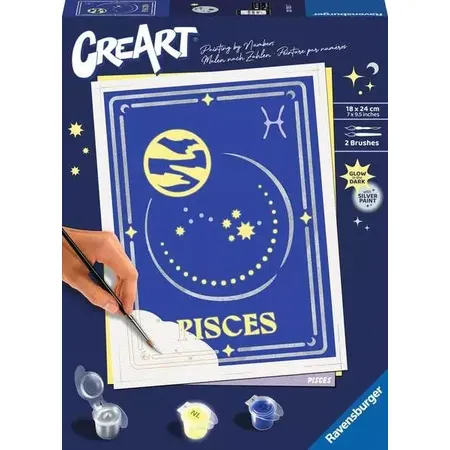 Ravensburger Malen nach Zahlen -Sternzeichen (Zodiac Sign) Fische