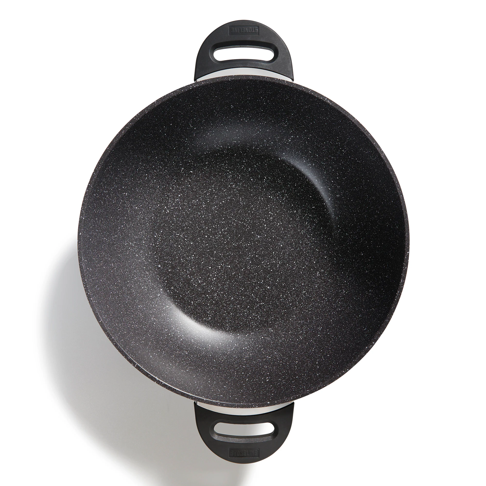 STONELINE® Wok 32 cm, mit Deckel, Aluguss Wokpfanne beschichtet, Backofen & Induktion geeignet