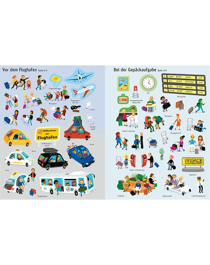 Malen und Stickern / Malen und Stickern - Am Flughafen