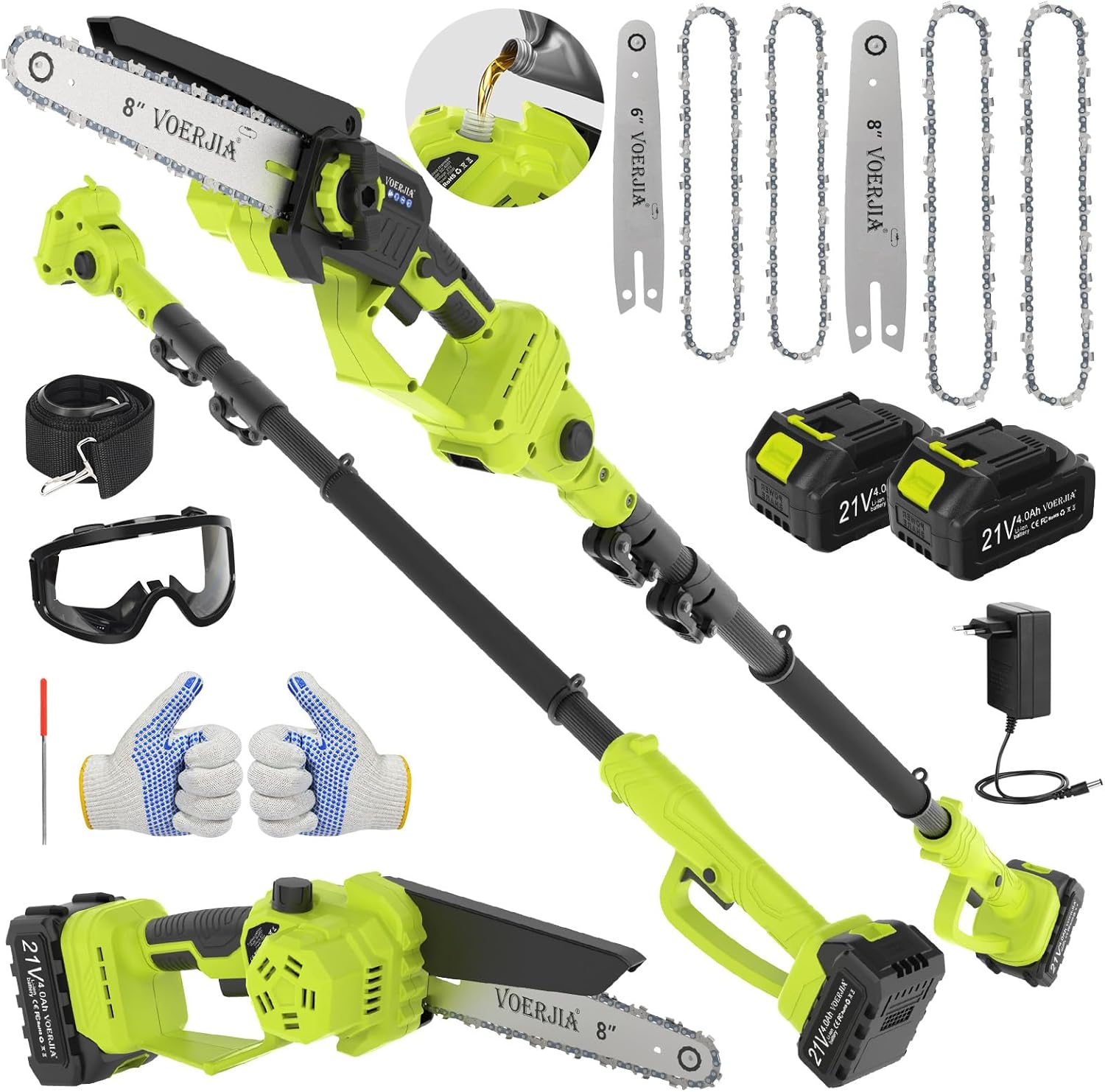 2-in-1 Hochentaster Kettensäge, 6