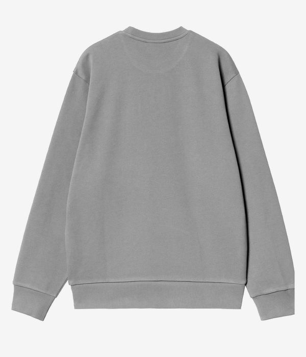 Carhartt WIP Script Embroidery Sweatshirt (grey heather white)