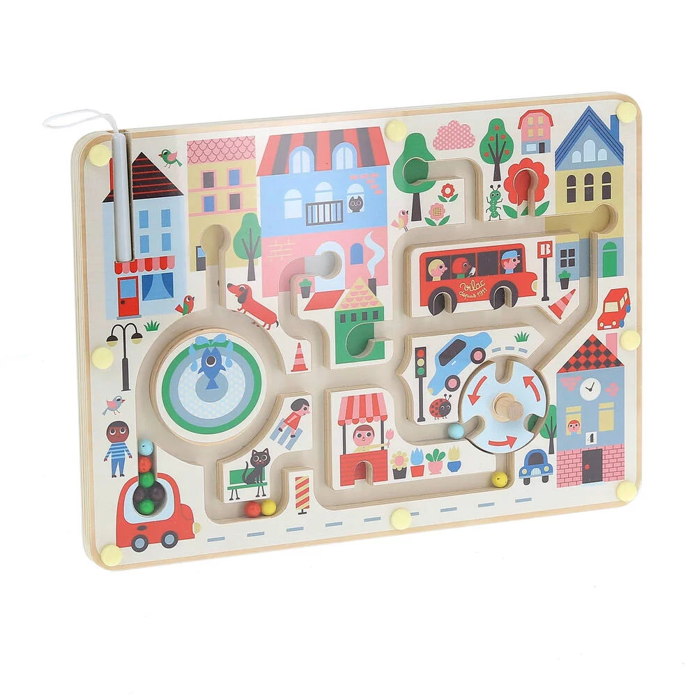 LABYRINTHE MAGNETIQUE MA PETITE VILLE - INGELA P.ARRHENIUS