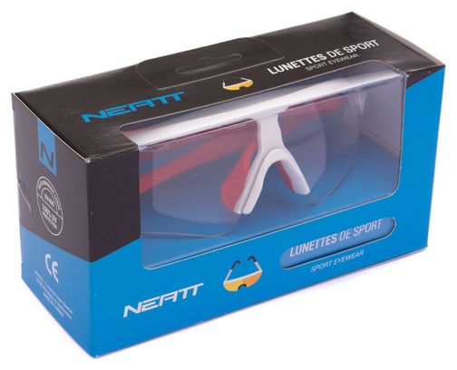 Paire de Lunettes Neatt Blanc Rouge - Écran Transparent