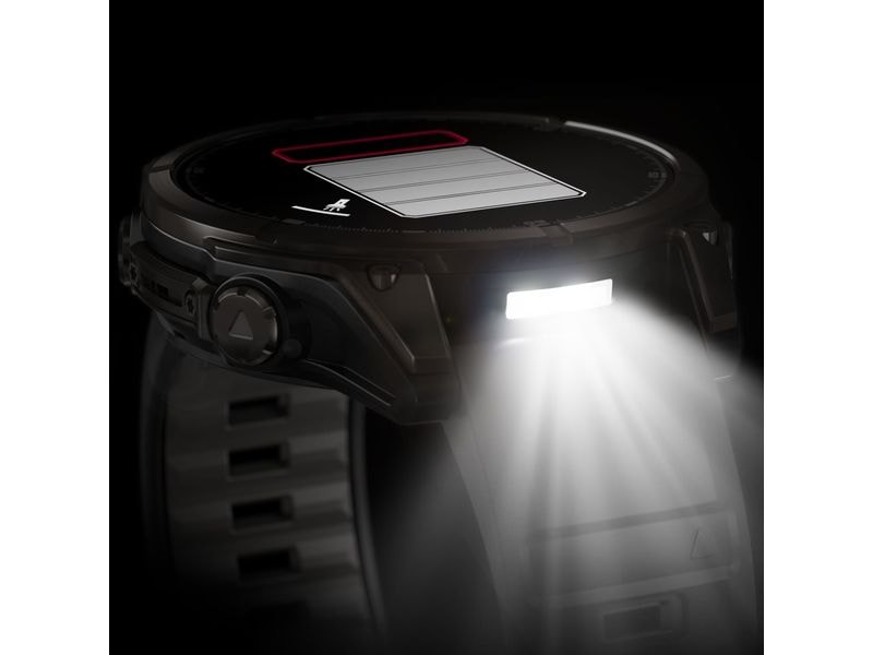 GARMIN Sportuhr Fenix 8 AMOLED Sapphire, 47 mm Schwarz/Tita GPS-Sportuhr