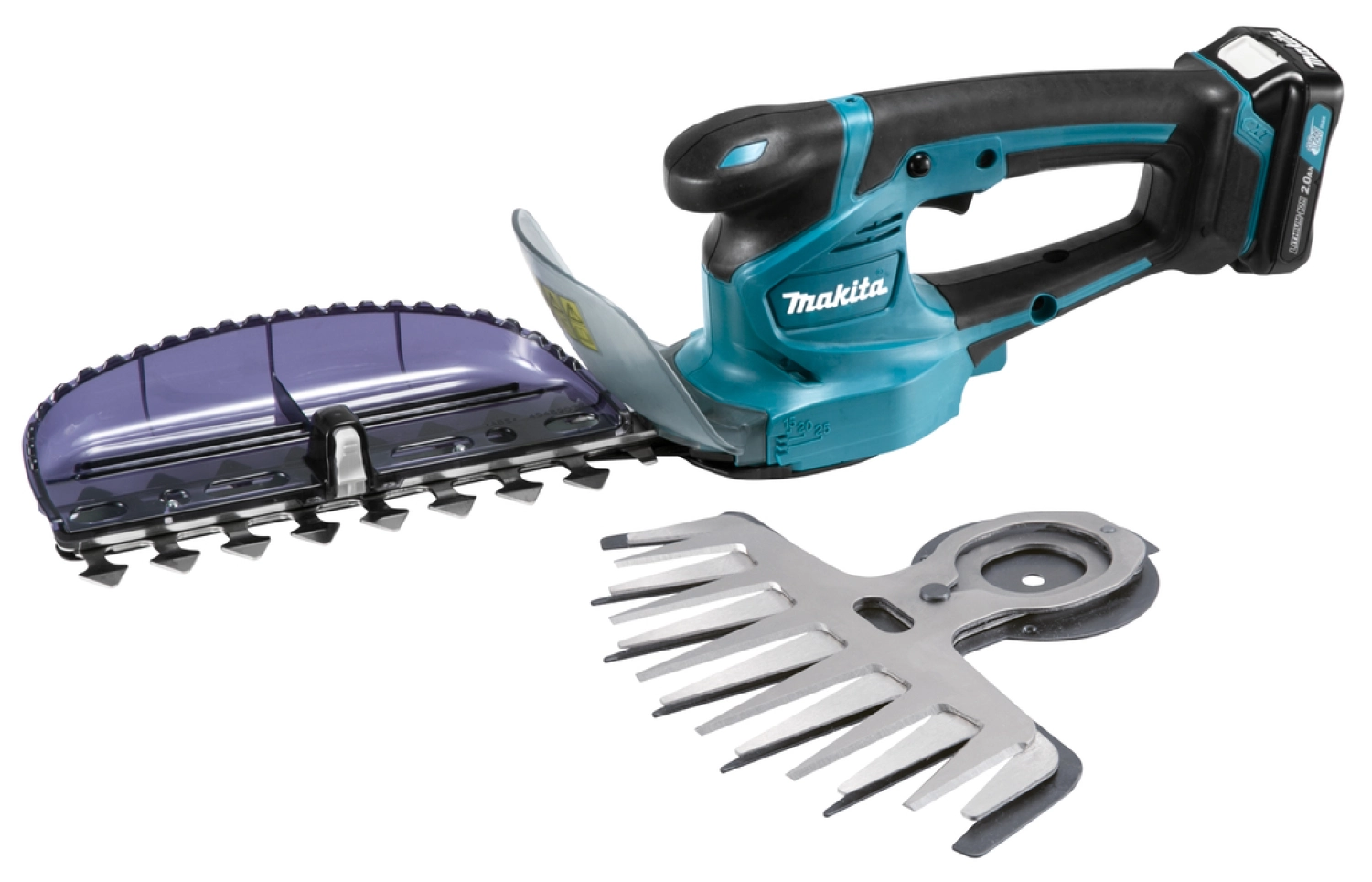 Makita UH201DWAX 12V Li-Ion accu buxus-/grasschaar set (1x 2,0Ah) - 26mm