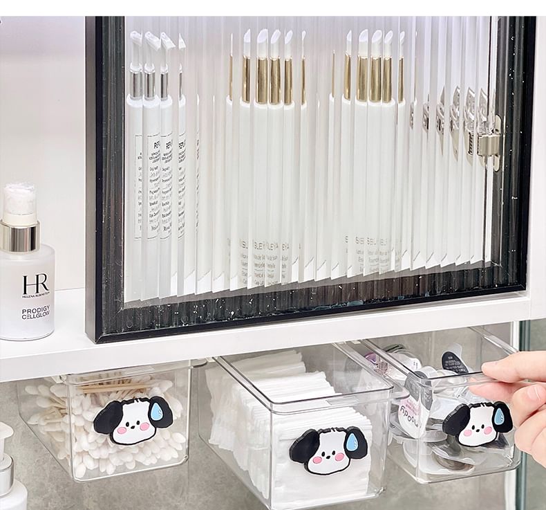 Yunikon - Transparante plastic zelfklevende lade-organizer / hond zelfklevende decoratie / set