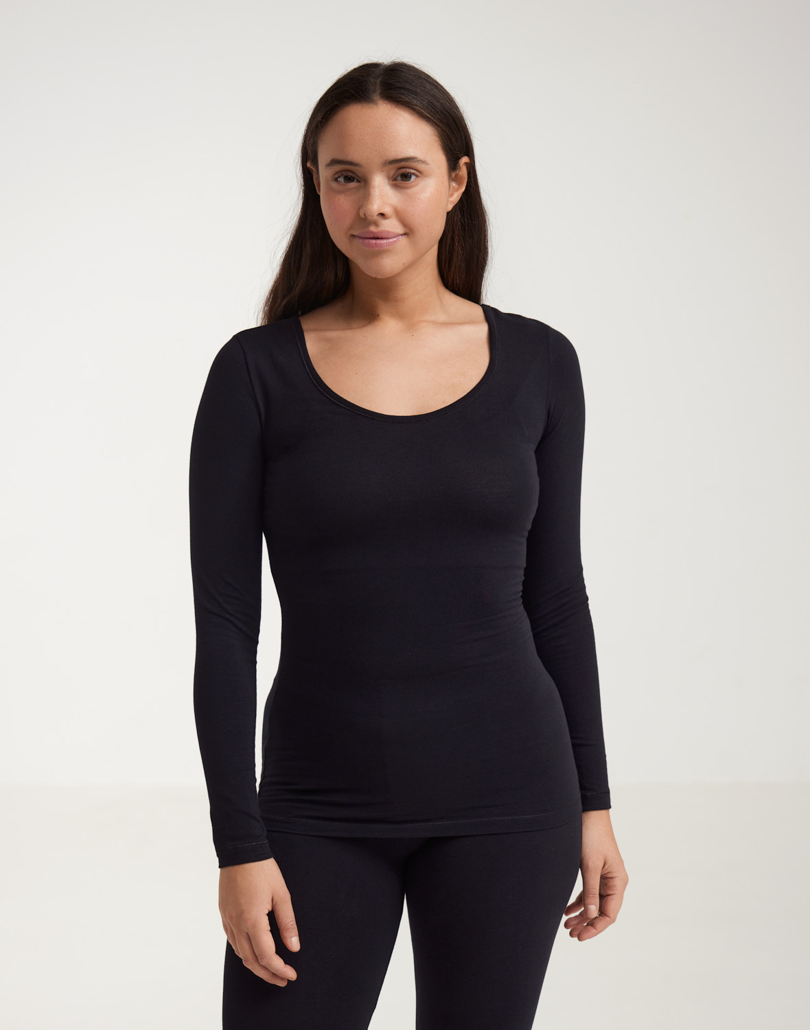 Shirt van katoen voor dames in Zwart
