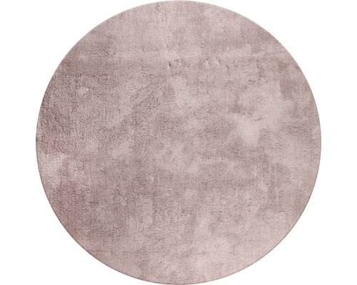 Shaggy Wellness vloerkleed, roze, rond, Ø 160 cm
