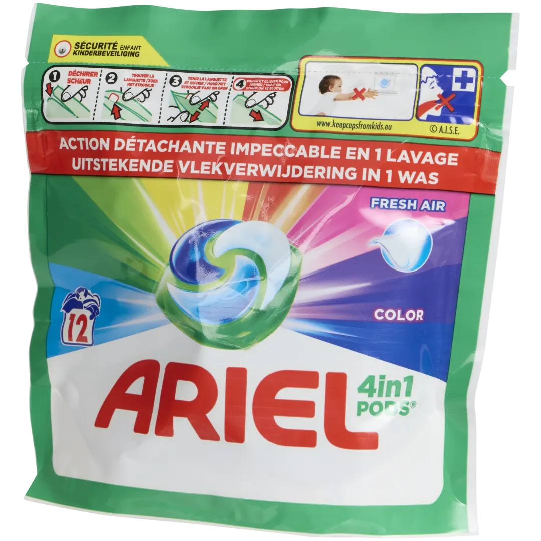 Capsules de lessive 4 en 1 Ariel Couleur