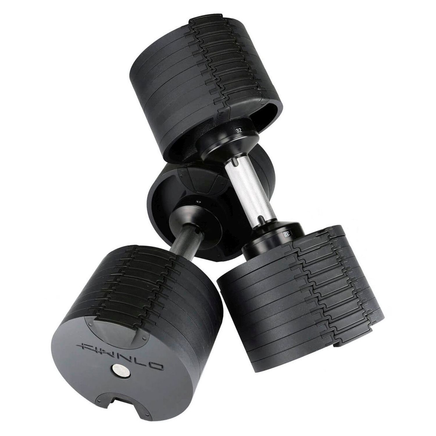 Kit de halteres Finnlo Smartlock com suporte (2 unidades de 20 kg)
