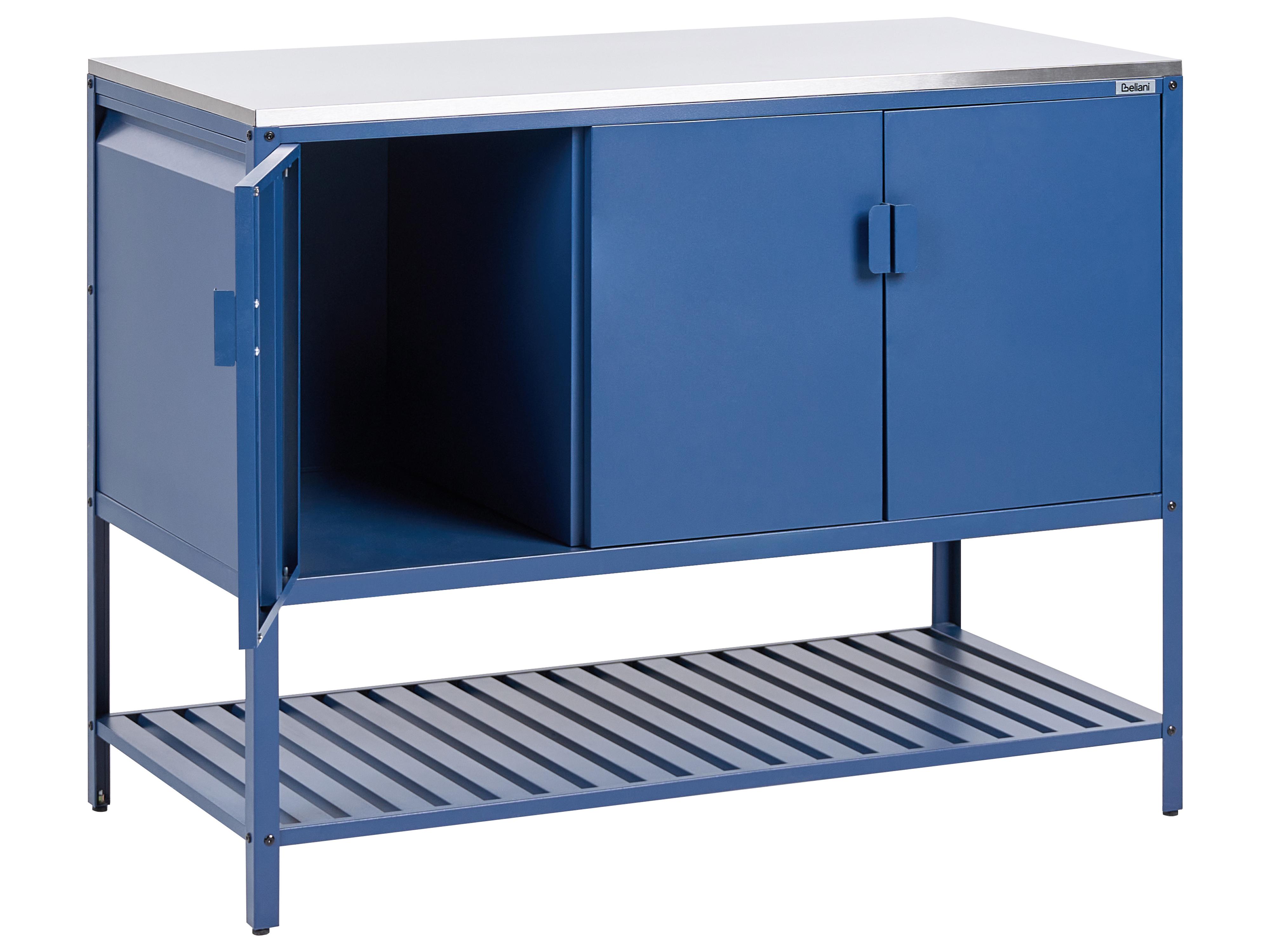 2-delige buitenkeukenset met bartafel MAENZA Metaal Blauw