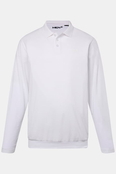 Men+ Poloshirt, Bauchfit, Basic, Piqué, Langarm, bis 8 XL