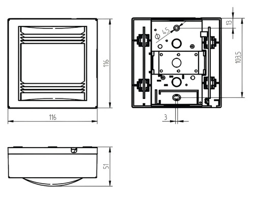 Grothe Two-tone Gong 165 elektromechanisch wit 8-12V AC/4VA