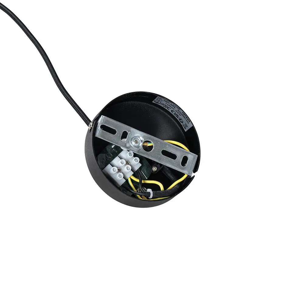 Qazqa hanglampen nick grijs e27