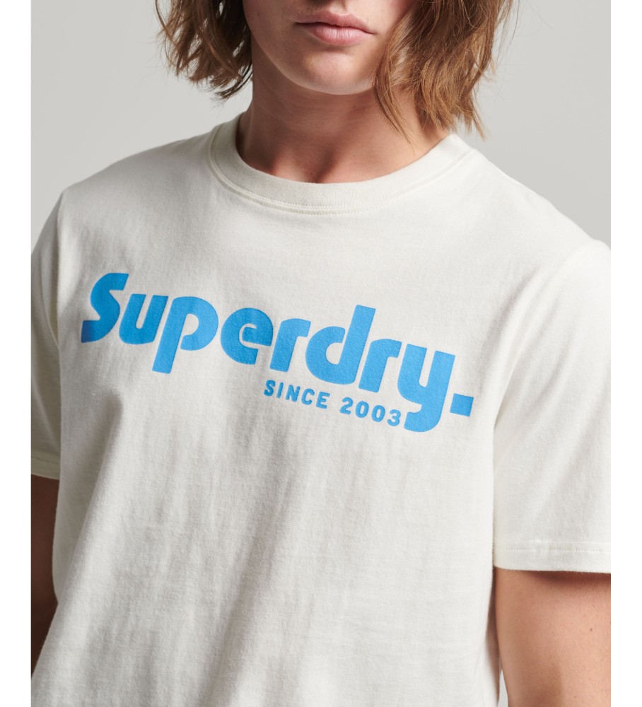 Camiseta Superdry Vintage Terrain Classic Logo, branca