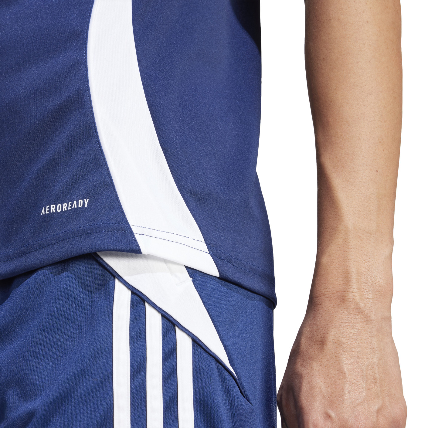 Adidas Tiro 24 Trainingsshirt Dames Donkerblauw Wit