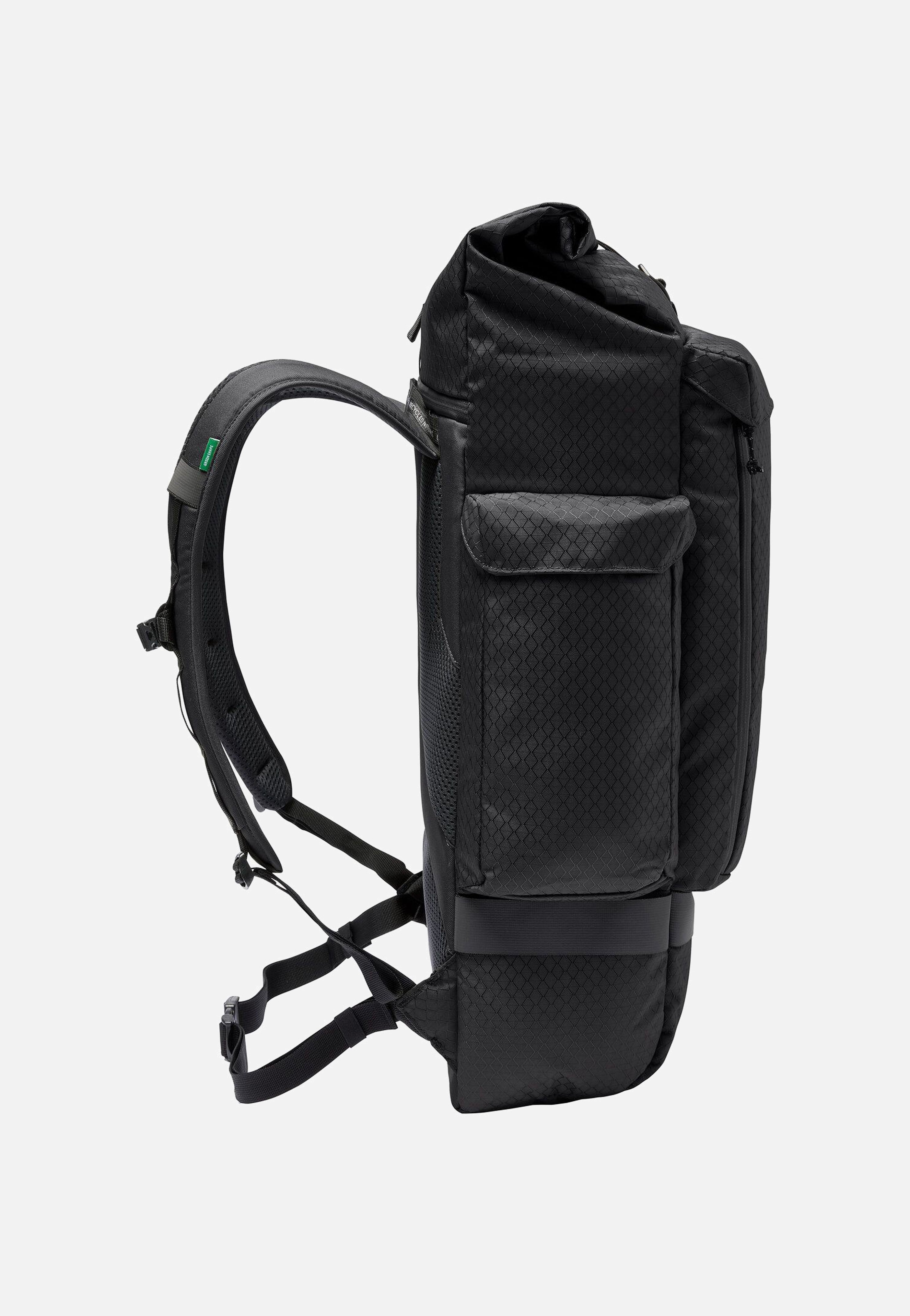 Cyclist Pack Black - Rolltop Rucksack