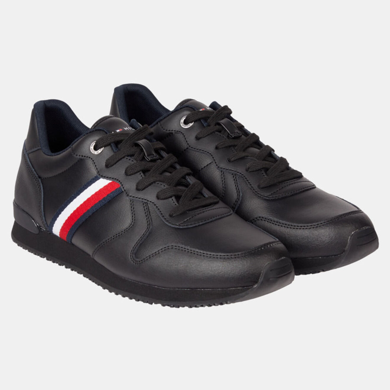 Tommy Hilfiger Baskets running en Cuir Iconic noires