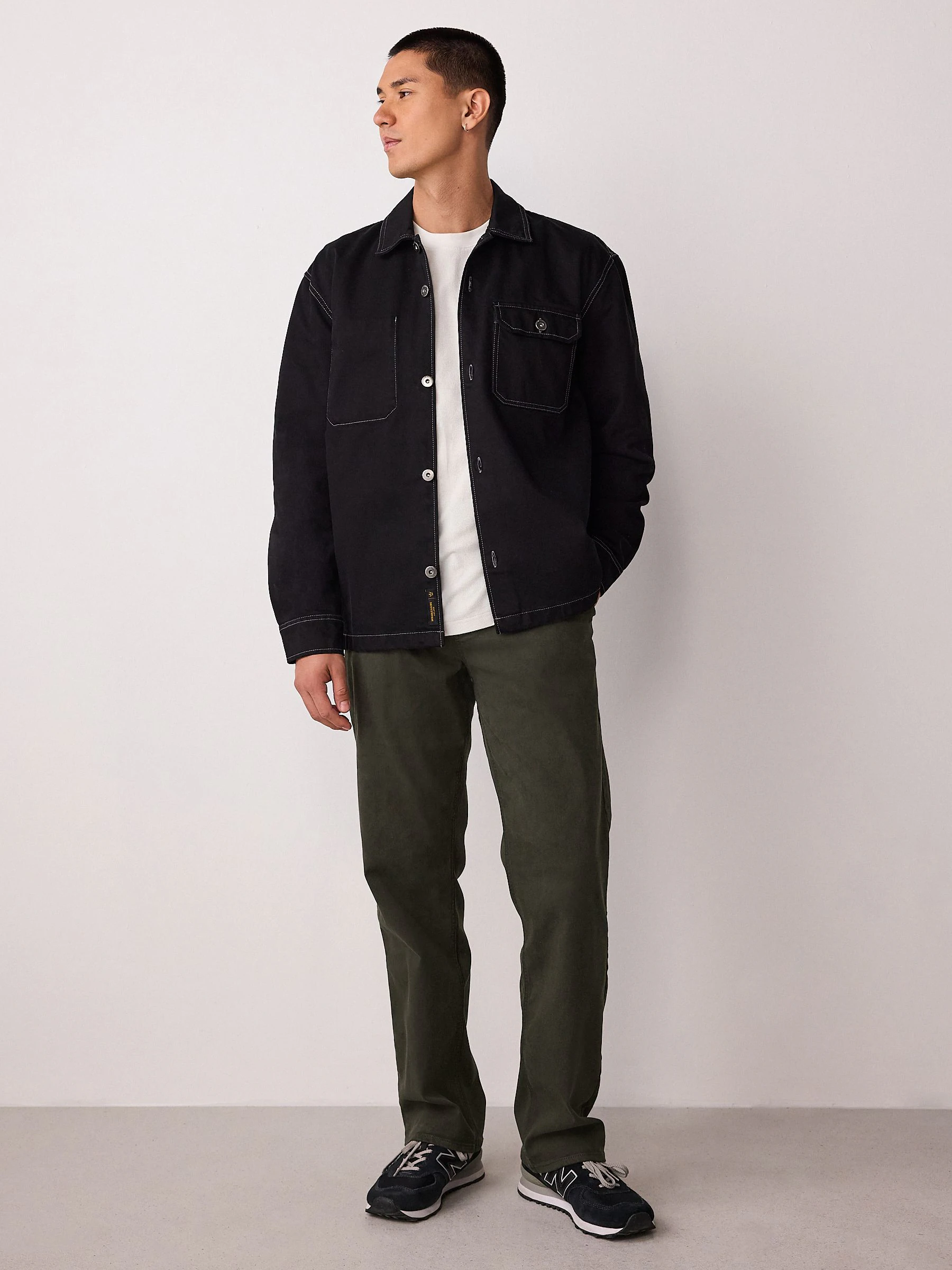 Donkergroen - Motionflex Chinos Trousers With Belt