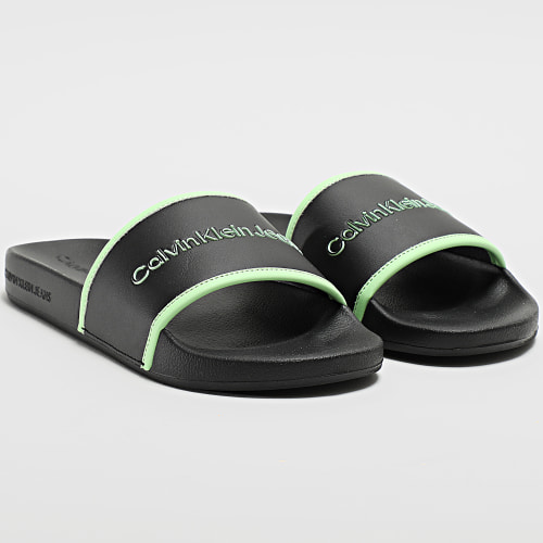 Claquettes Femme Institutional Slide 0594 Black Live Mist