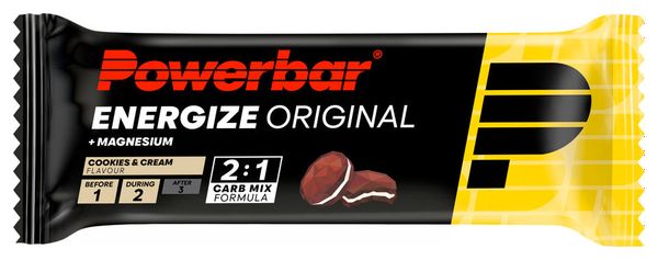 Barres énergétiques PowerBar Energize Original Chocolat / Cookie / Banane / Baies - 4x55g (3 1 offerte)