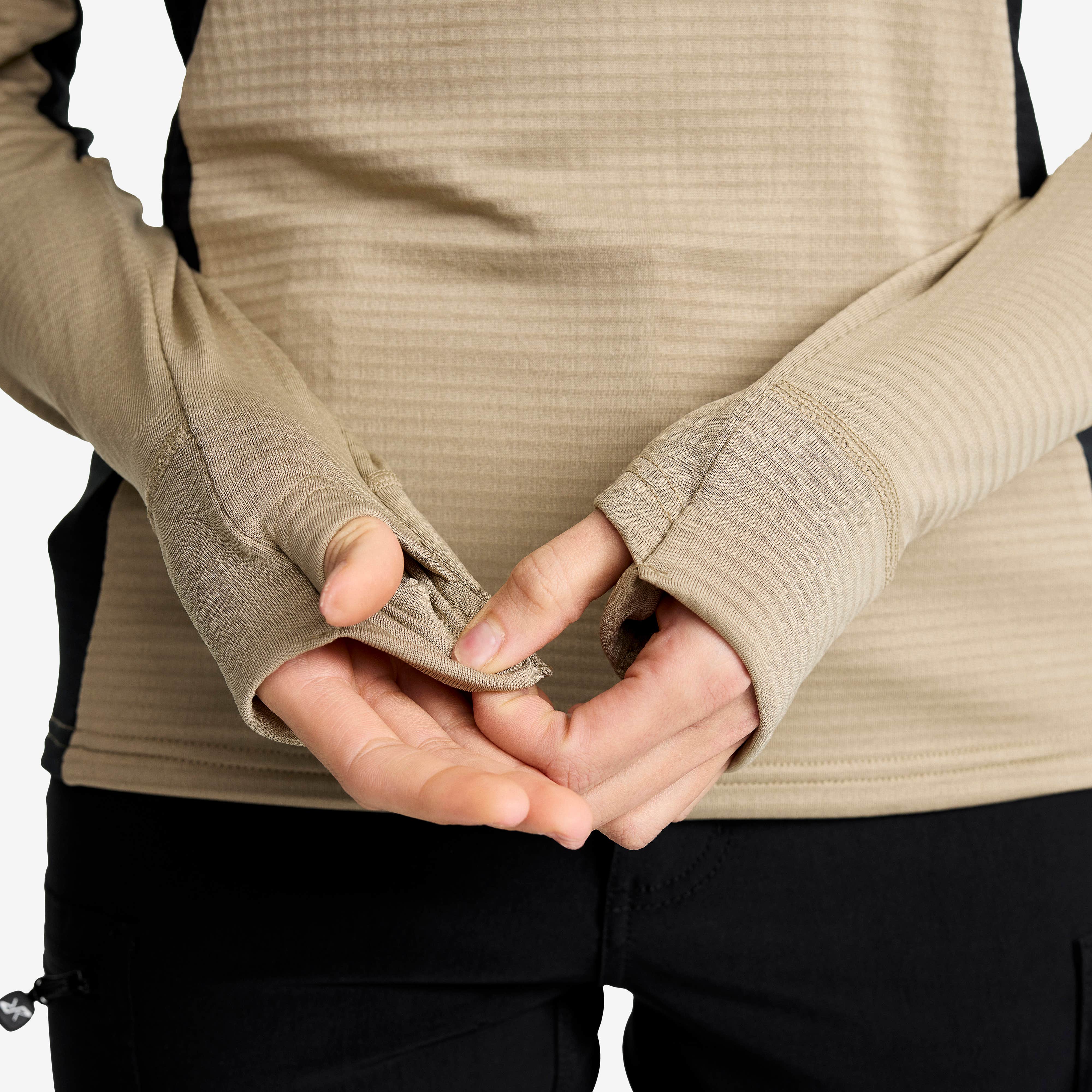 Waffle Half-zip Fleece  Dame Aluminium