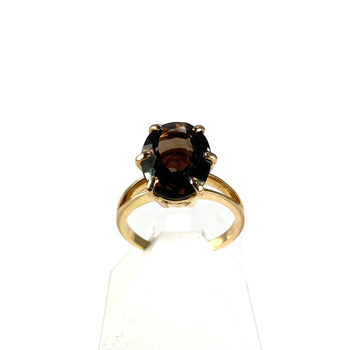 Bague d'occasion or 750 jaune quartz