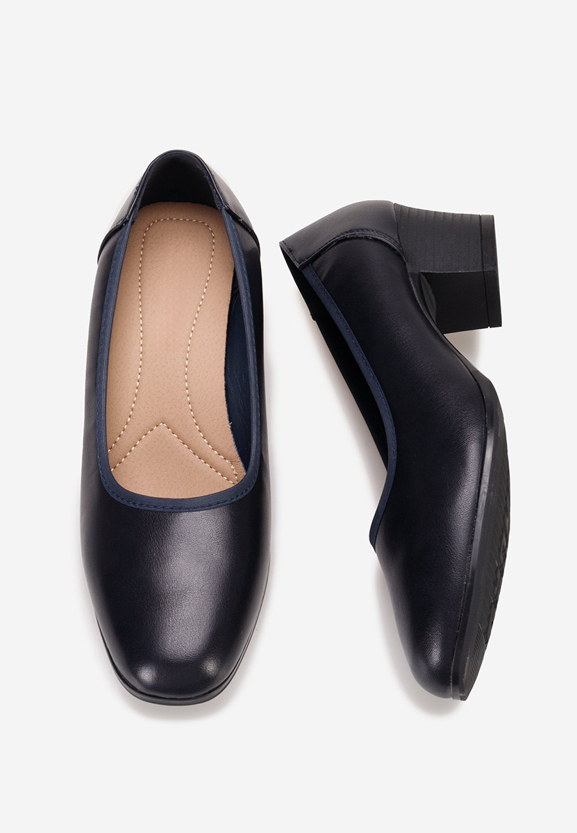 Chaussures à petit talon marine Nerita