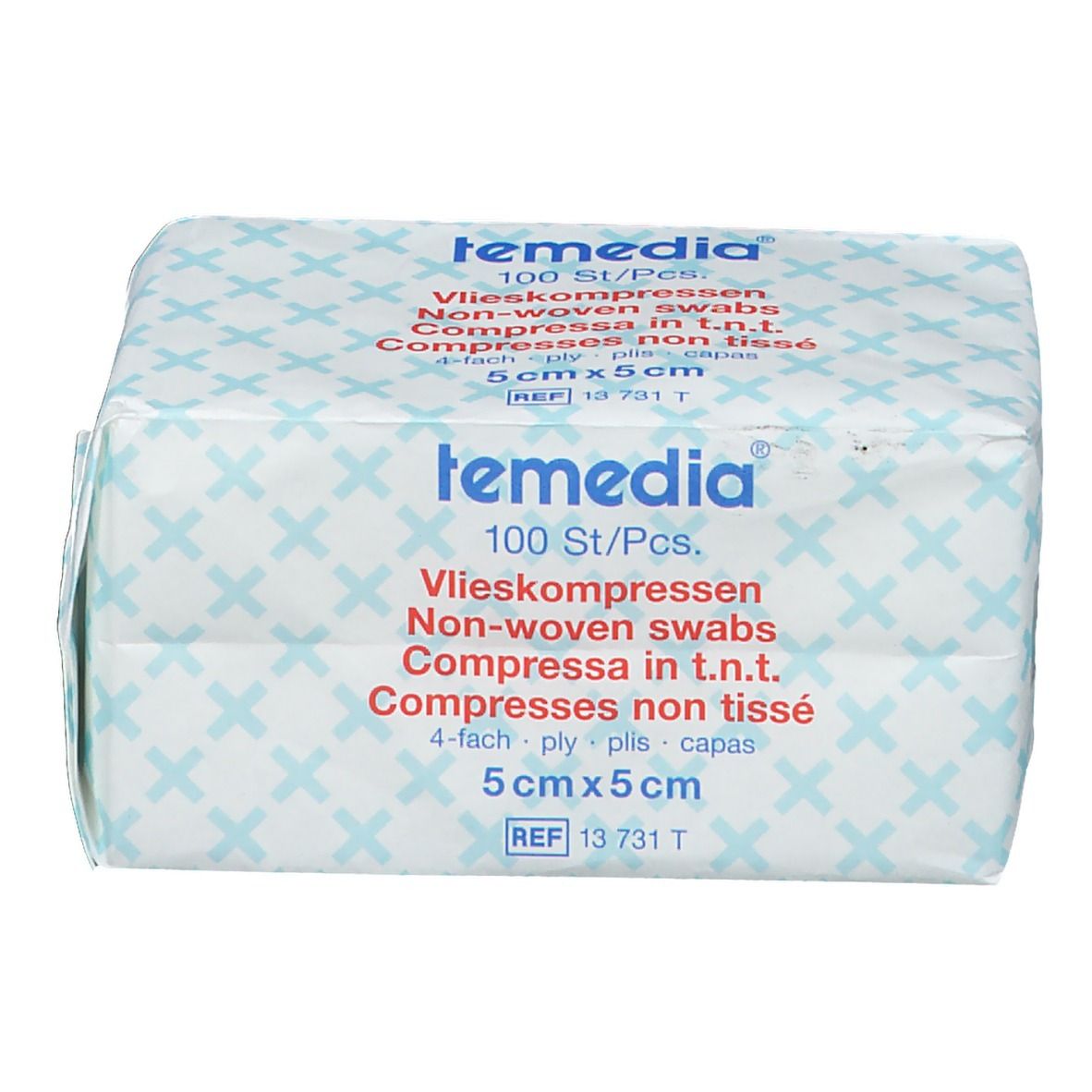 Temedia® Vliesstoffkompresse 5 x 5 cm