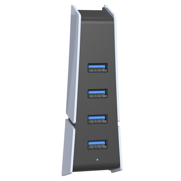 4-ports USB-hub for Sony PS5 Slim Expansion Hub-laderadapter