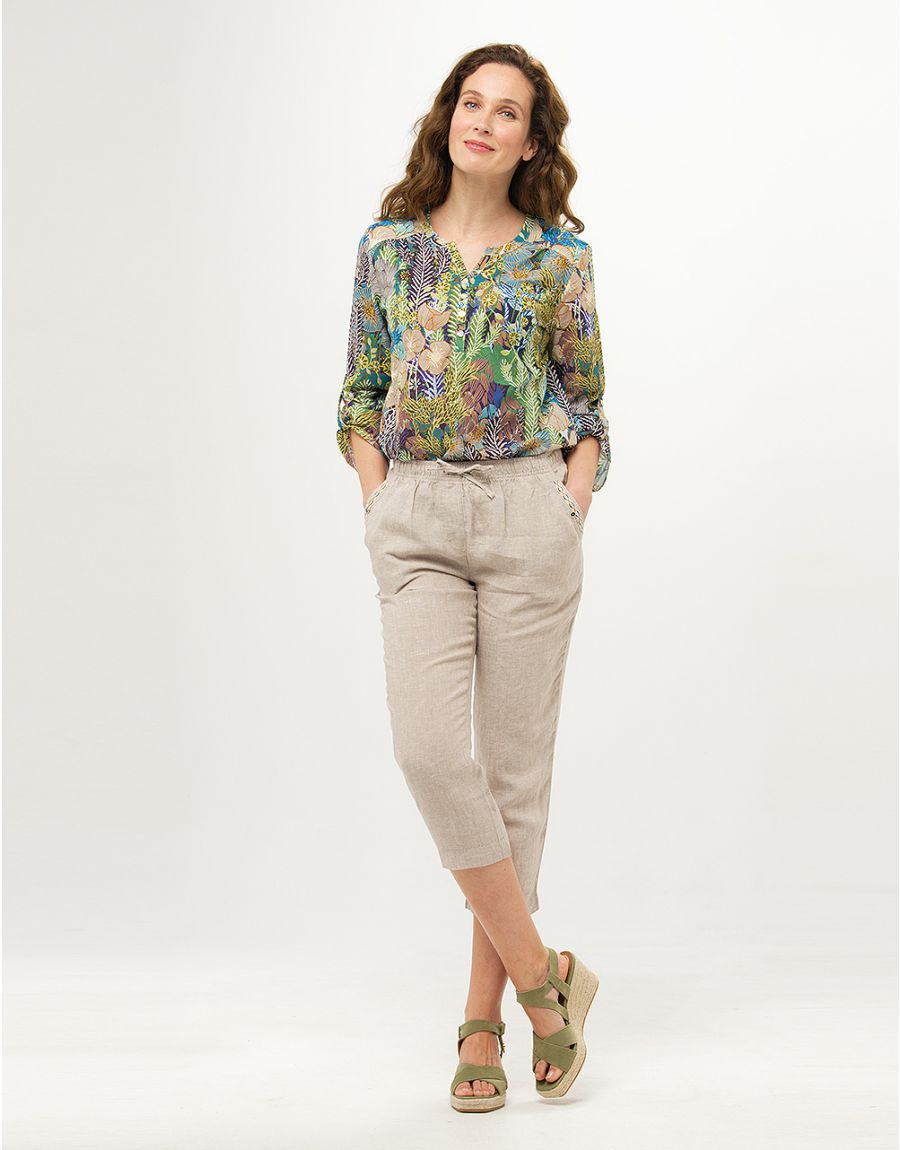 Blouse 100% coton bleu