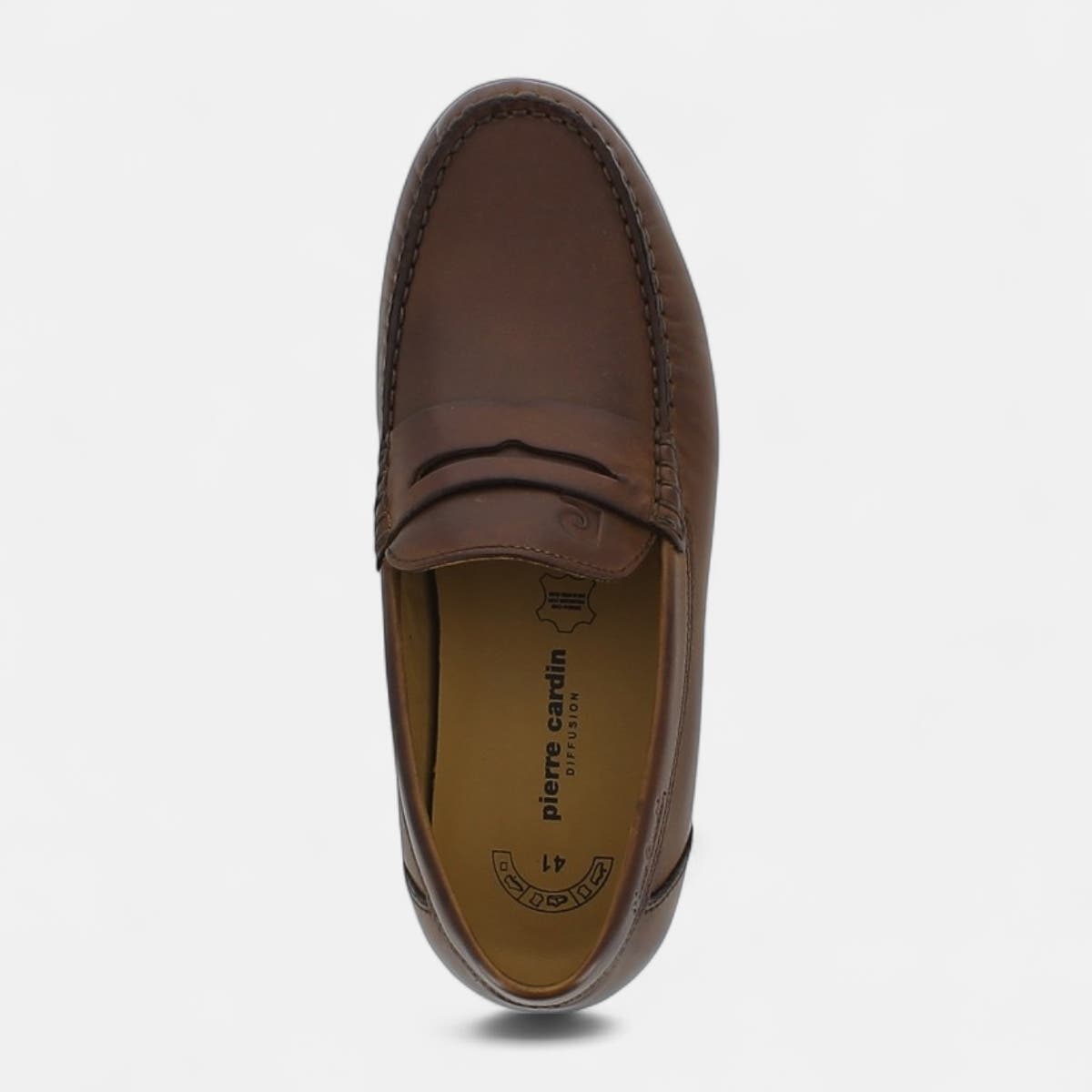 Mocassins Homme en cuir cognac
